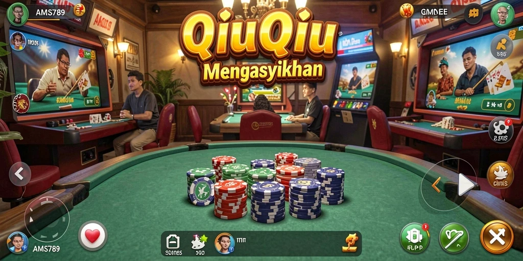 Tampilan gameplay QiuQiu yang menarik dan seru.