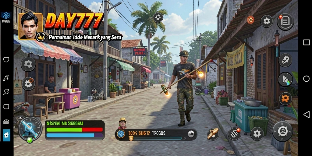 Screenshot utama DAY777 menampilkan gameplay Idle yang seru dan menyenangkan.