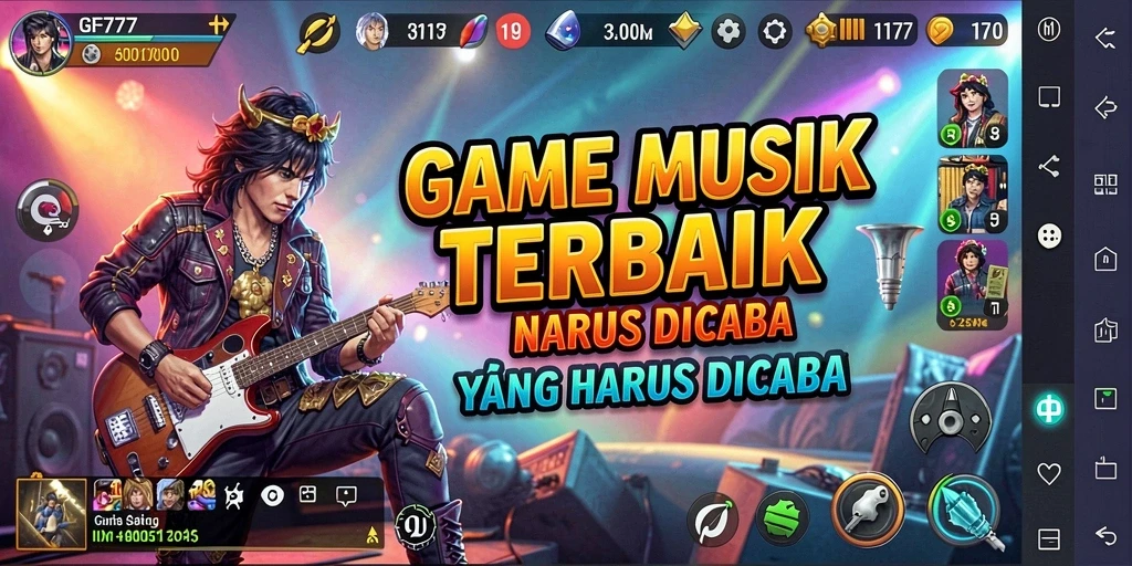 Gameplay menarik GF777 dengan berbagai pilihan lagu.