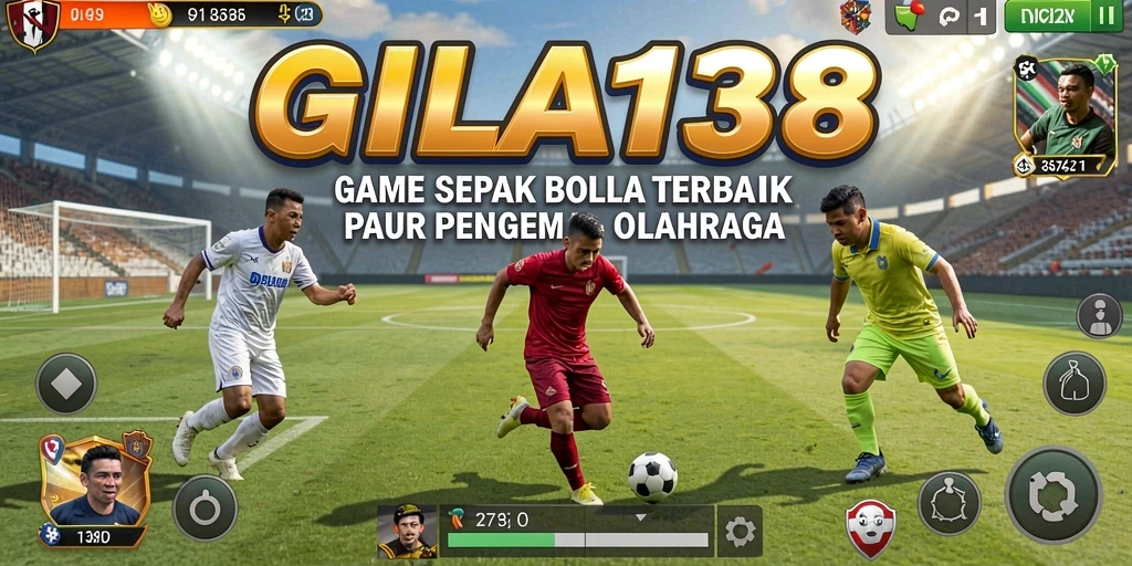 Screenshot GILA138 menunjukkan aksi seru permainan sepak bola.