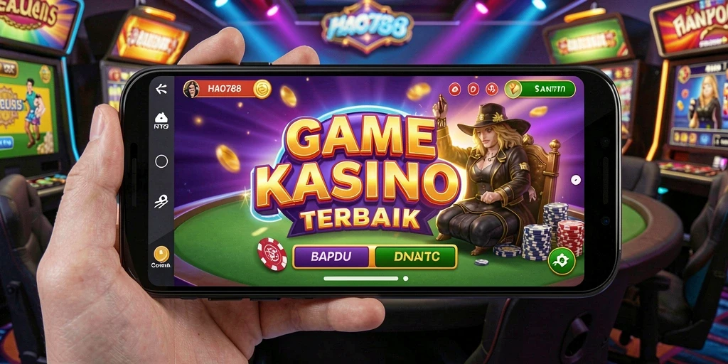 Tampilan gameplay menarik dan memungkinkan pengalaman Kasino yang seru.
