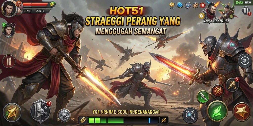 Screenshot HOT51 menampilkan pertempuran strategis yang mendebarkan.