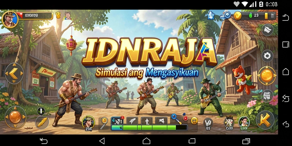 Tampilan gameplay menarik dari IDNRAJA yang memukau.