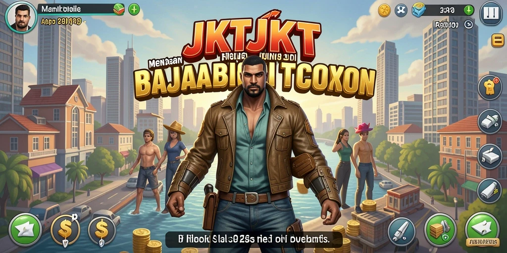 Screenshot JKTJKT menampilkan gameplay seru dan dinamis dalam dunia Tycoon.