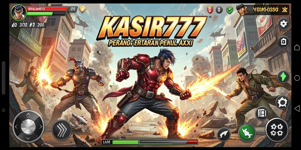 Tampilan gameplay KASIR777 yang mendebarkan dalam pertarungan intens.