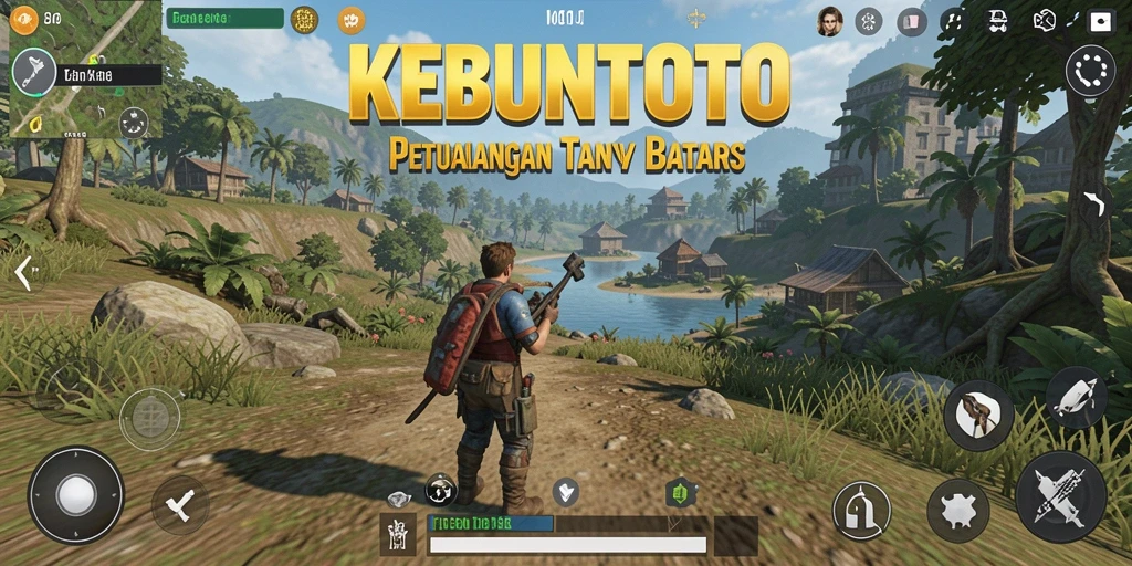 Tampilan menarik gameplay KEBUNTOTO di dunia terbuka yang luas.