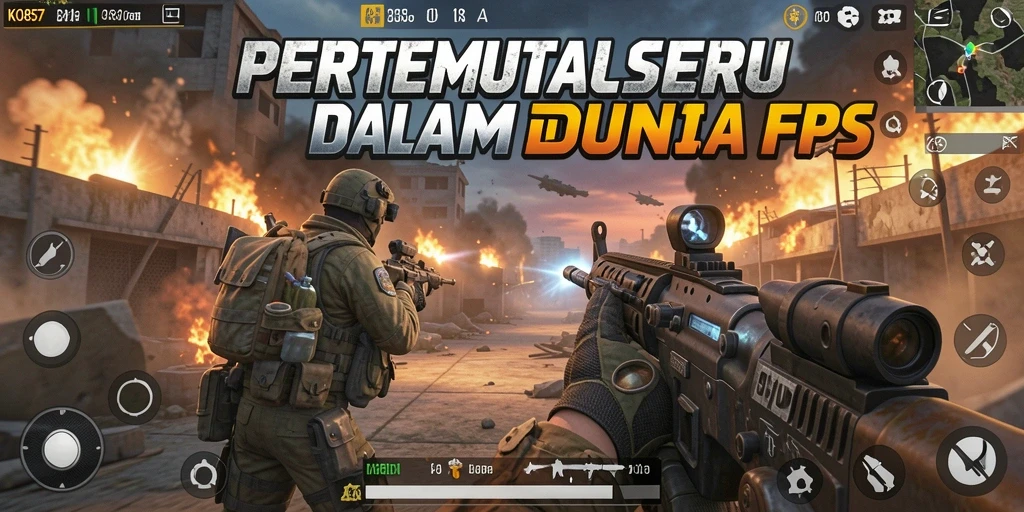 Gameplay menyenangkan dan intens di KO857 dengan pertempuran FPS.
