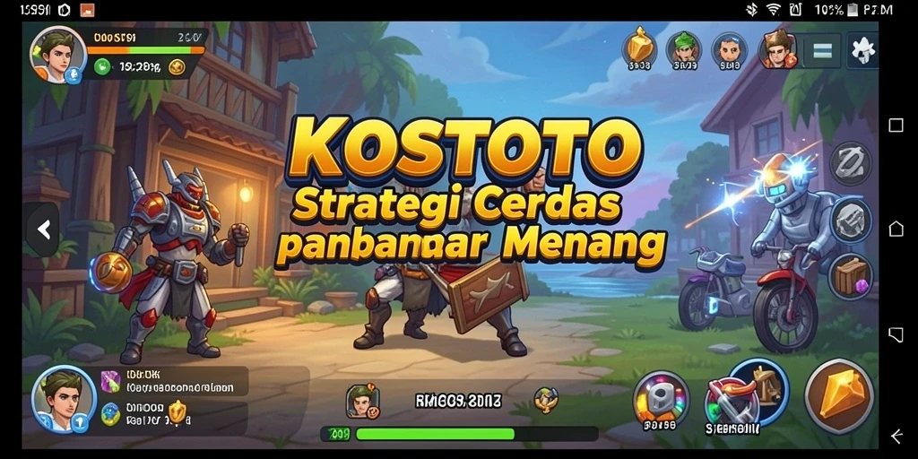 Tampilan permainan KOSTOTO yang penuh strategi dan tantangan.