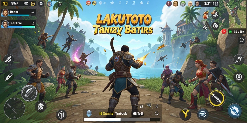 Tangkapan layar gameplay dunia terbuka di LAKUTOTO.