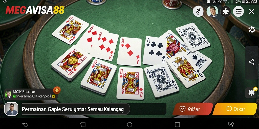 Tampilan gameplay seru dan menantang di MEGAVISA88.