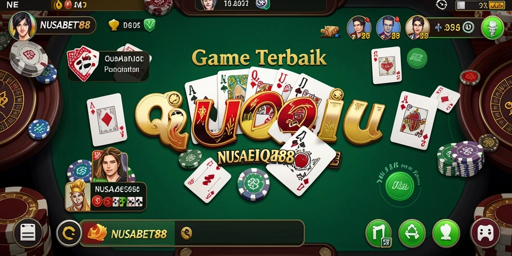 Tampilan menarik dari gameplay QiuQiu di NUSABET88.