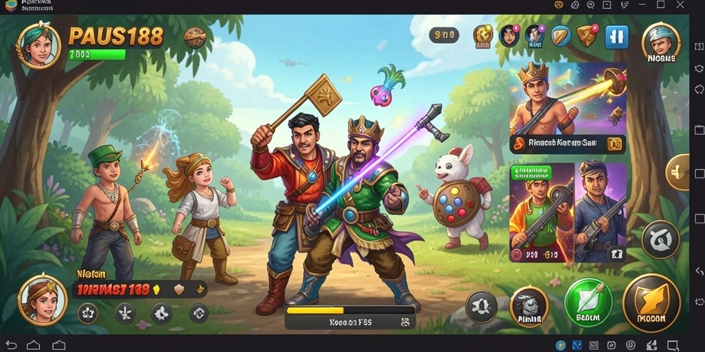 Tangkapan layar PAUS188 menunjukkan gameplay yang seru dan menghibur.