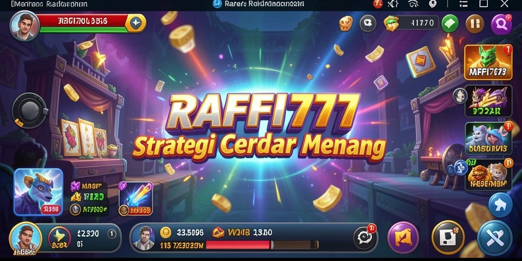 Tampilan gameplay mendebarkan RAFFI777 dengan elemen strategi yang mendalam.