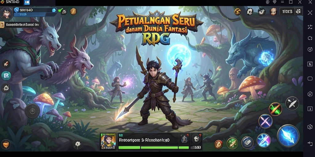 Tampilan gameplay mendebarkan dalam SINTE4D yang penuh petualangan.