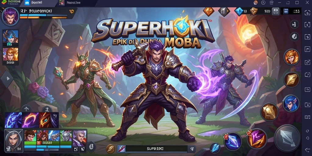 Tangkapan layar gameplay SUPERHOKI yang menarik dan penuh aksi.