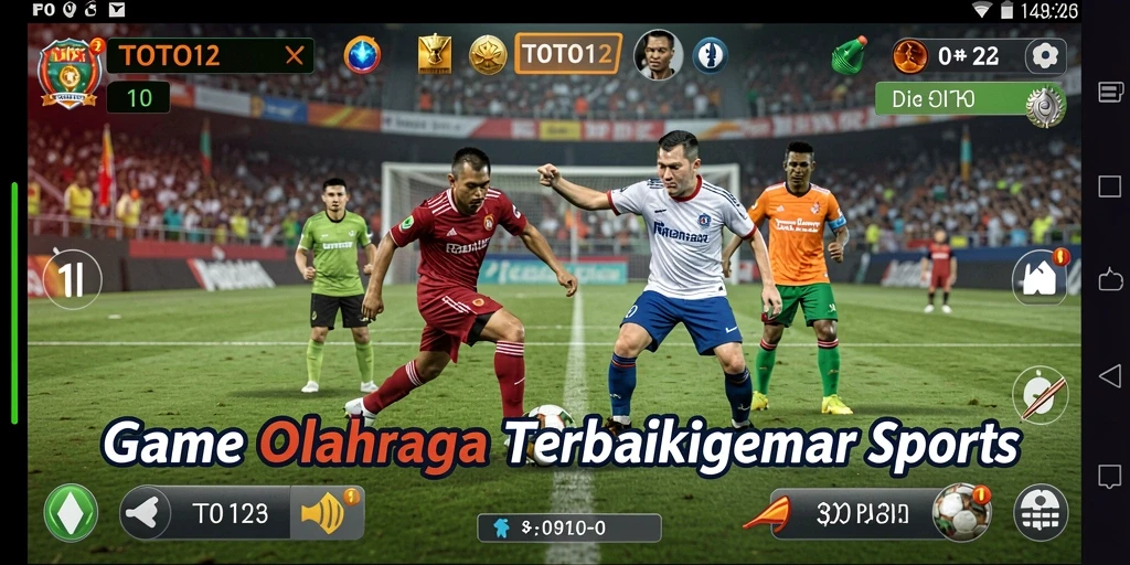 Tampilan menarik TOTO12 dengan gameplay olahraga yang seru.