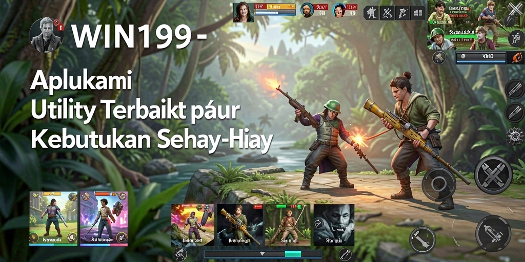 Tampilan utama aplikasi WIN199 yang menampilkan fitur Utility.